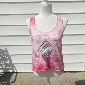 Vans Pink Tie-Dye Graphic Tank Top